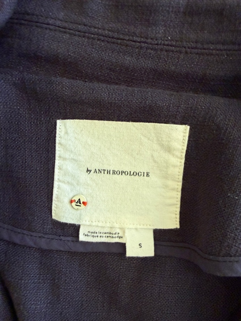 Anthropologie Washed Linen Vest - Picture 3 of 6